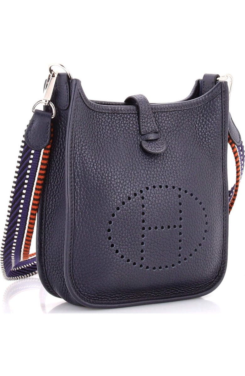 Pre-Owned Hermes Evelyne Bag Gen III Clemence TPM, Alternate, color, Bleu Nuit