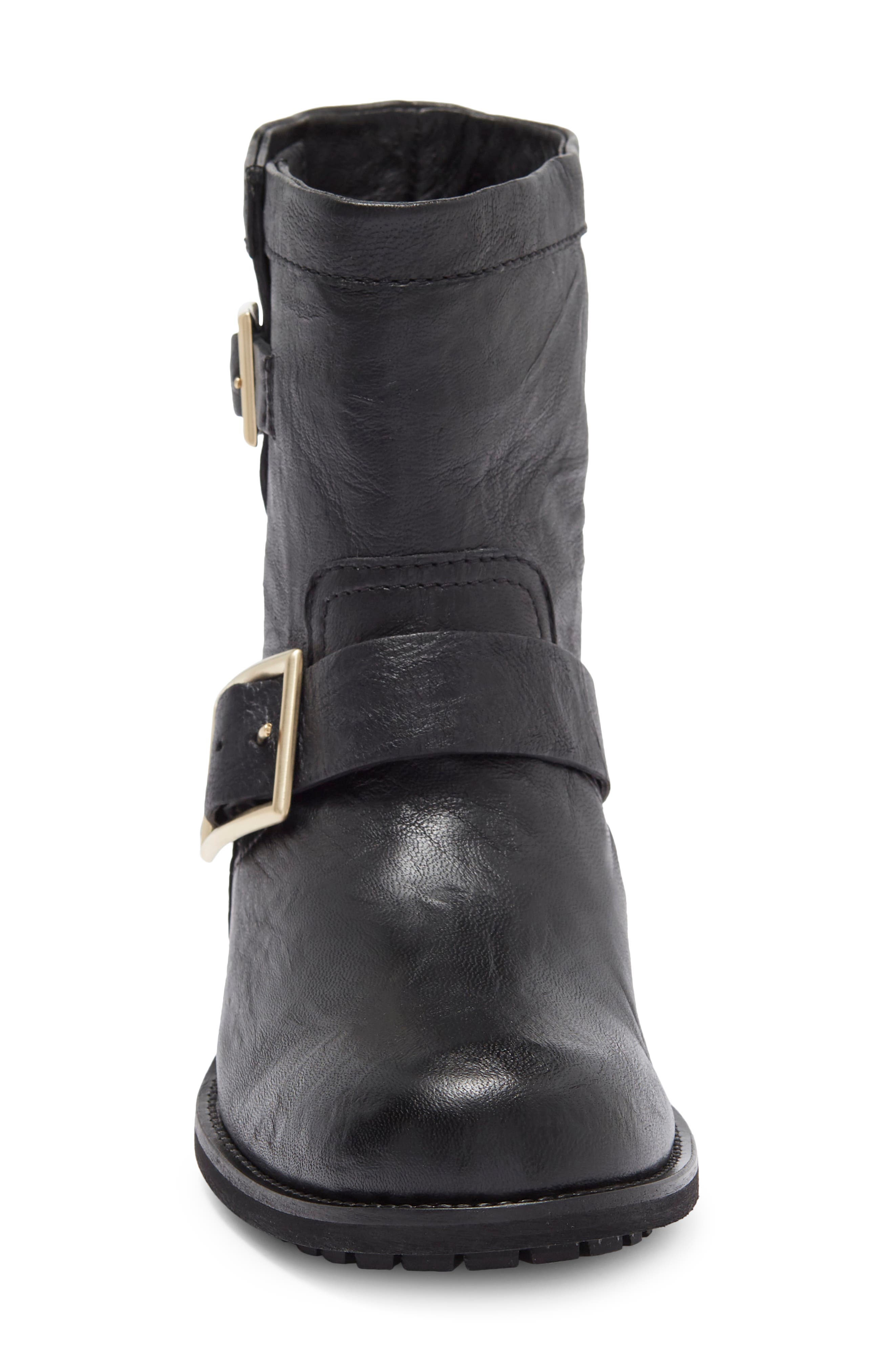 Jimmy Choo Buckle Biker Boot, Alternate, color, 