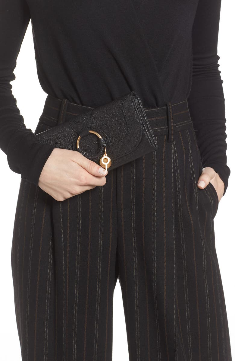 See by Chloé Hana Large Leather Wallet, Alternate, color, 