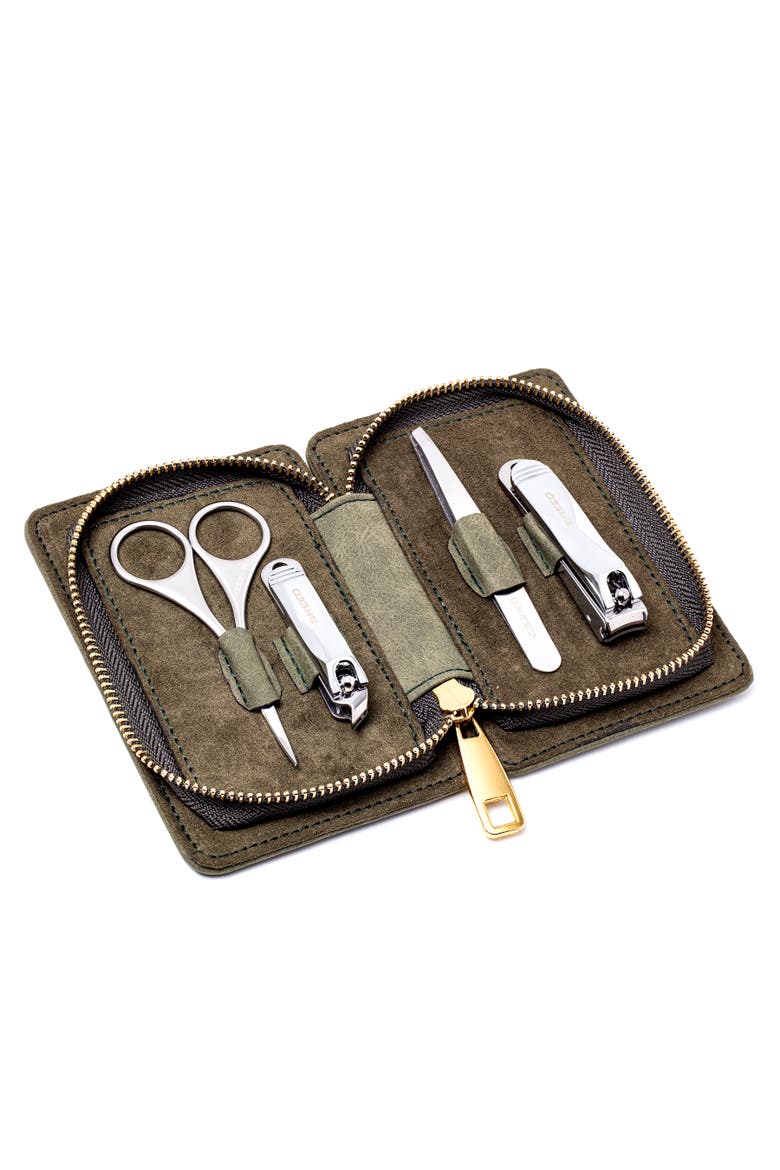 Sabre 4 Piece Surgical Steel Groom Kit, Main, color, Green