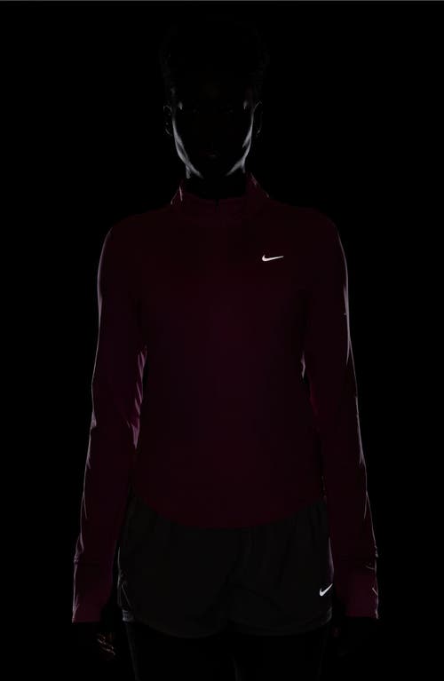 Nike Swift Dri-fit Uv Half Zip Running Top In Pink