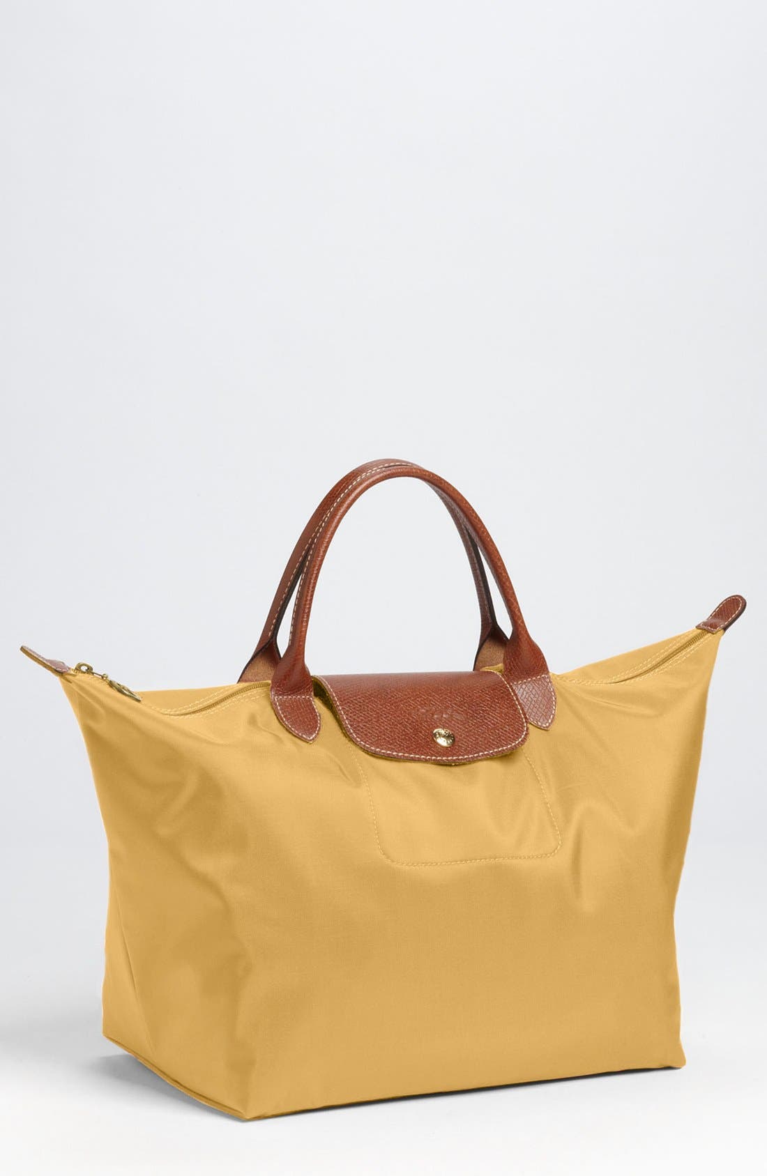 'Medium Le Pliage' Tote, Main, color, CURRY