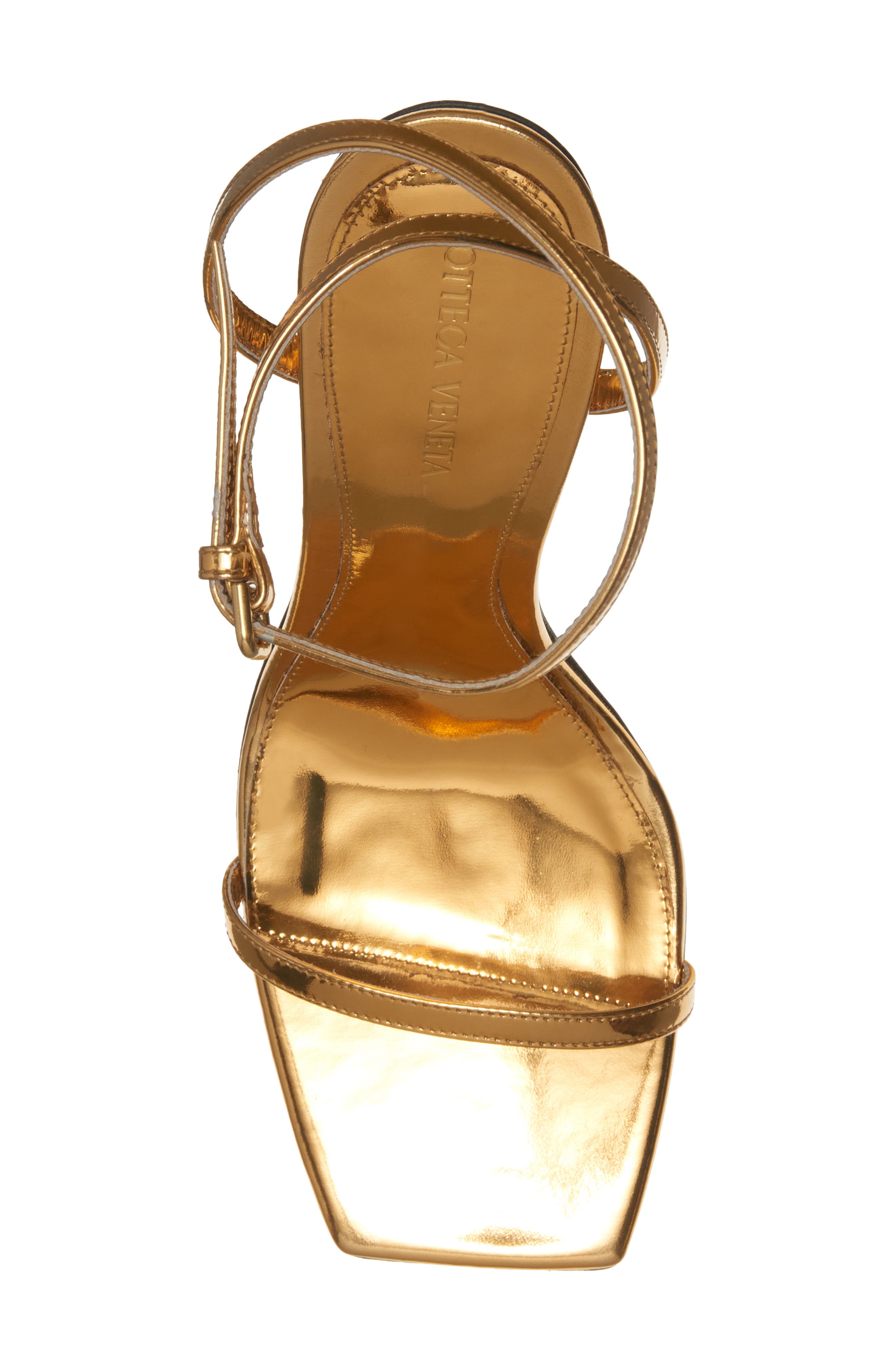Bottega Veneta Knot Sandal, Alternate, color, Gold