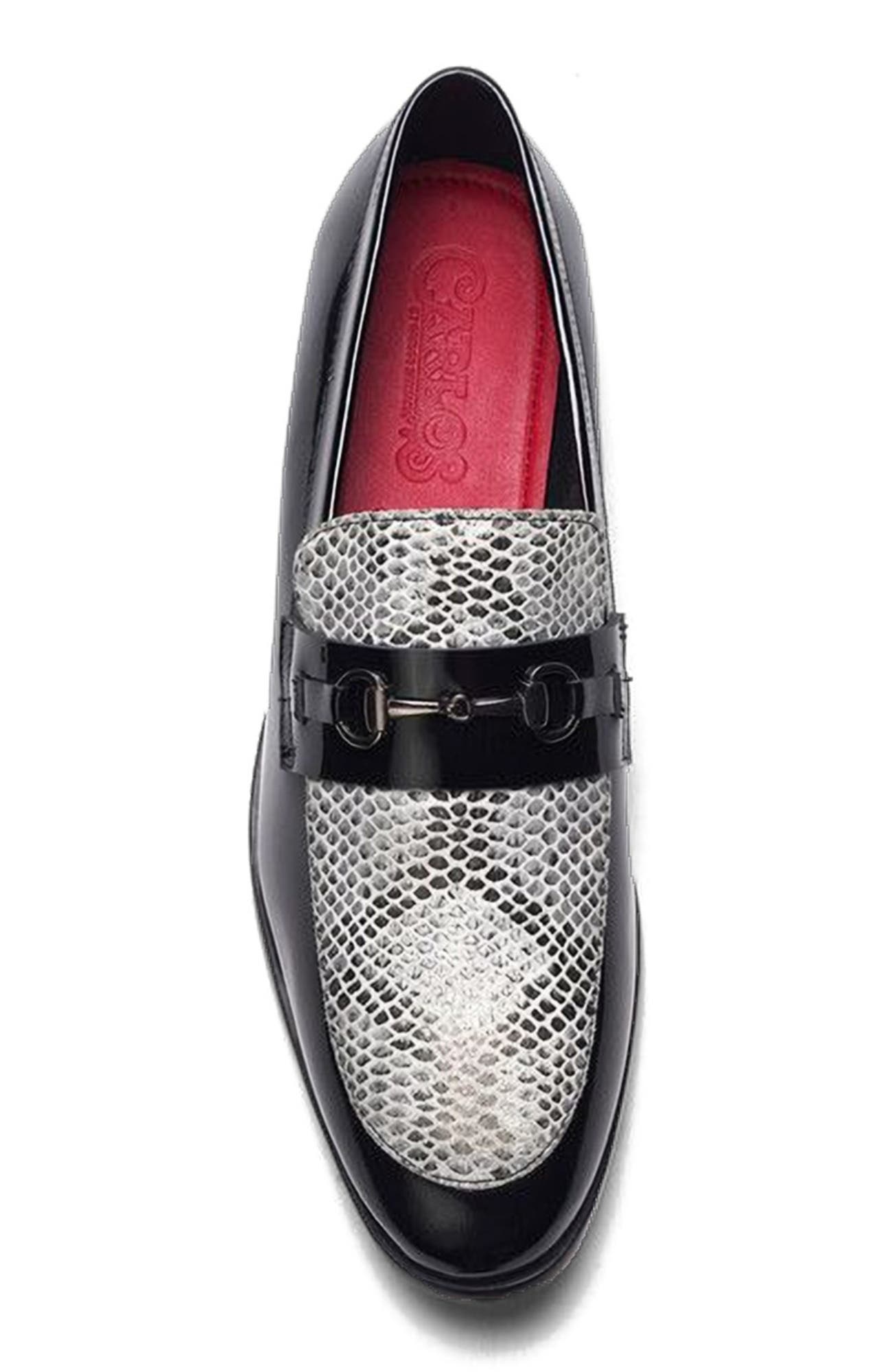 CARLOS SANTANA Maestro Bit Loafer, Alternate, color, Black Snake Print