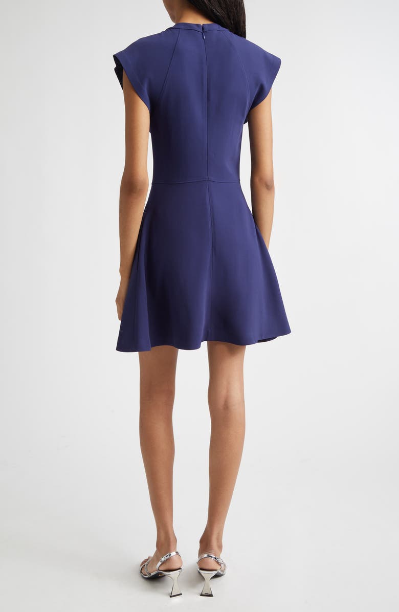 Stella McCartney Gathered Cap Sleeve Dress, Alternate, color, Indigo