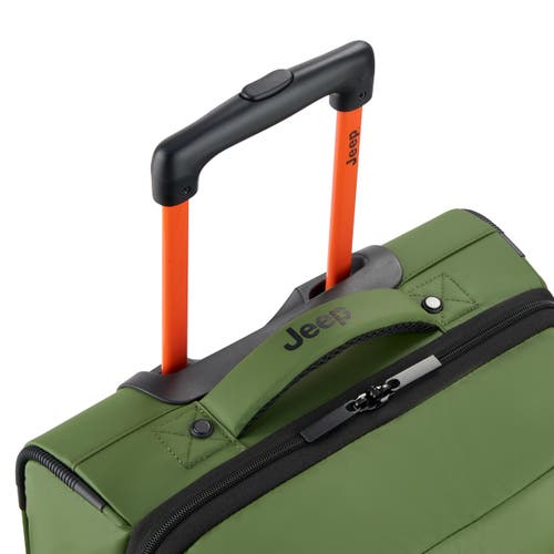 Jeep Js006b 20 Inch Two Wheel Rolling Travel Duffle Bag In Green