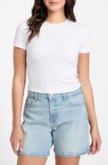 GUESS Terra Ribbed Crop T-Shirt