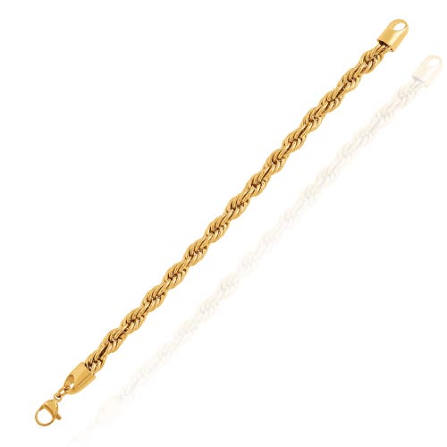 Lucky Brand Gold-tone Rope Chain Bracelet In Gold