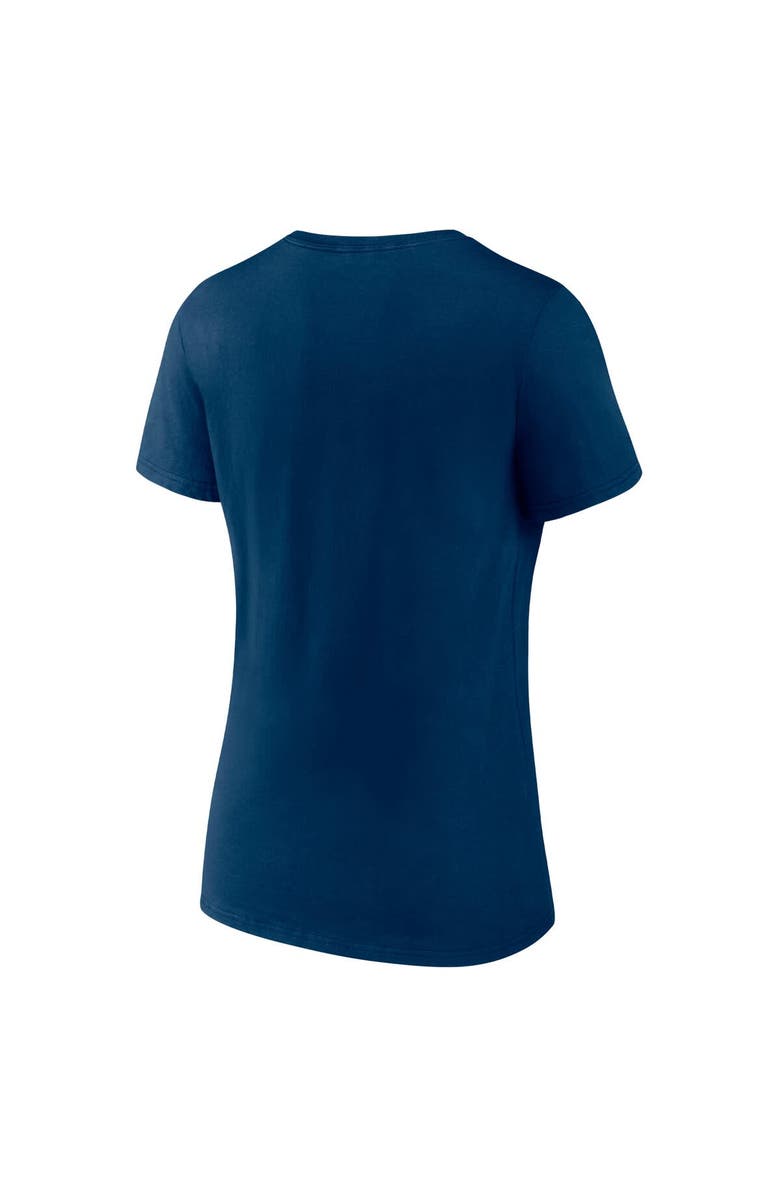 FANATICS Women's Fanatics Deep Sea Blue Seattle Kraken V-Neck T-Shirt, Alternate, color, Navy