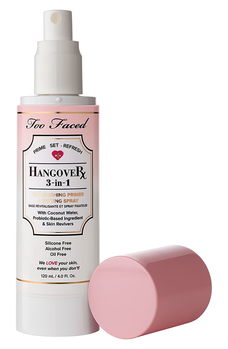Too Faced Hangover 3-in-1 Replenishing Primer & Setting Spray, Alternate, color,