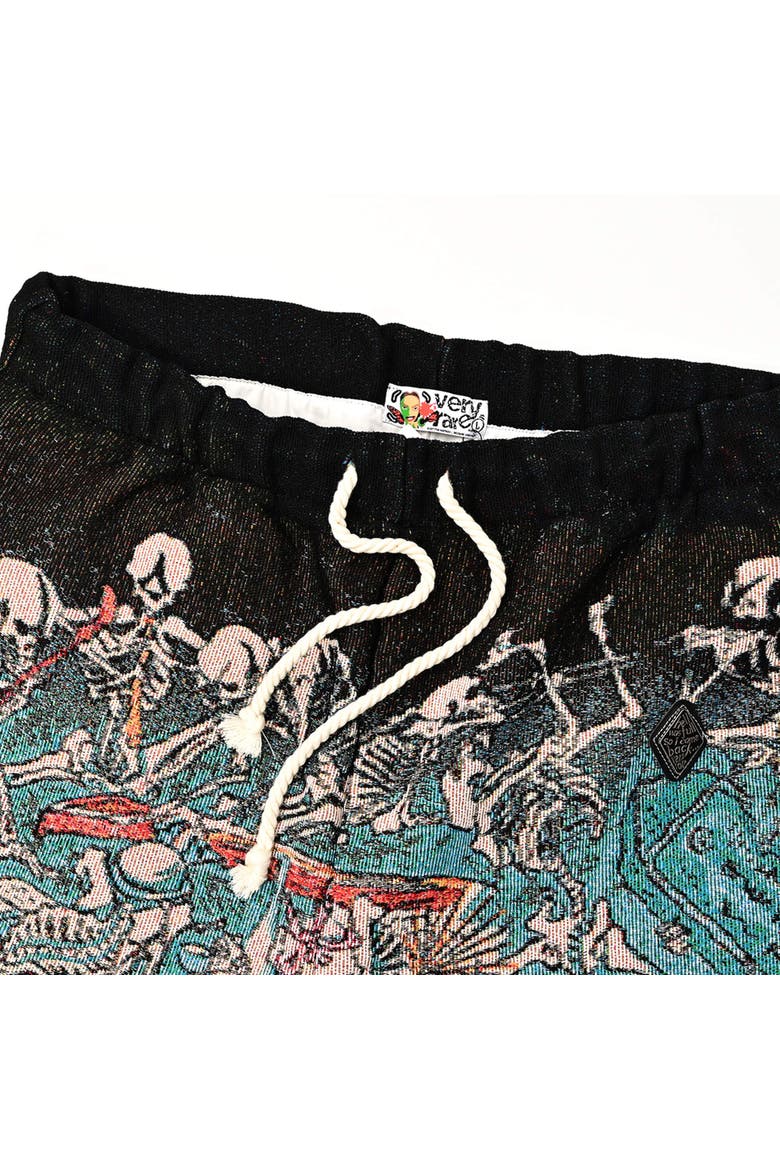 Jigoku Dayu Drawstrings Pants, Alternate, color, BLUE/ GREEN