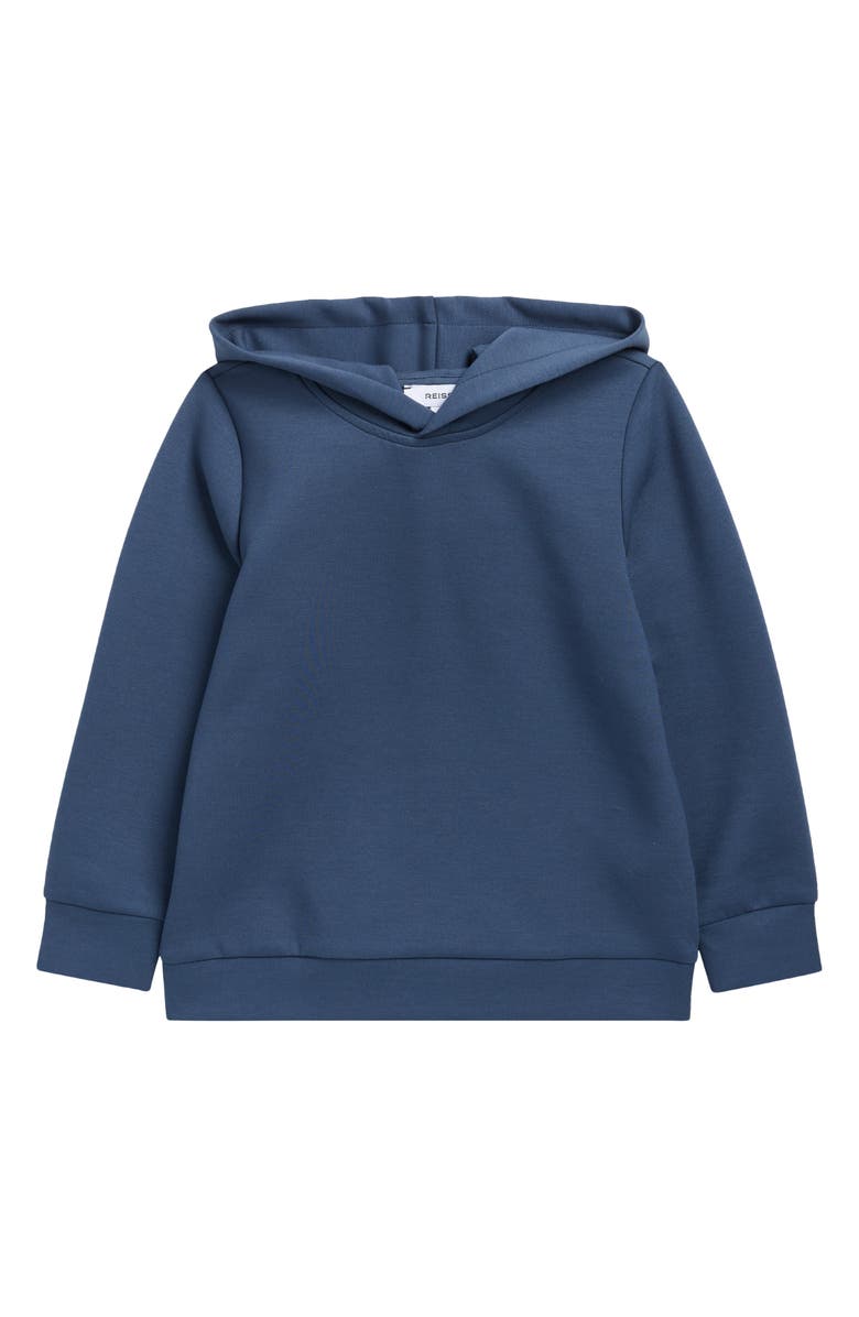 Reiss Kids' Fabien Pullover Hoodie, Main, color, Dark Diesel Blue