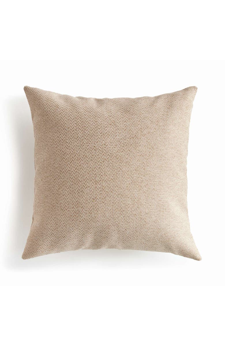 Napa Home & Garden Blake Square Indoor-Outdoor Pillow 24", Main, color, Beige