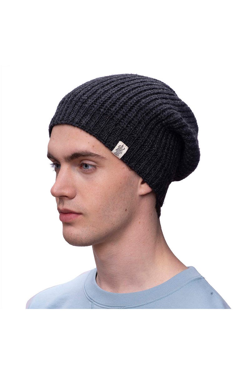 Nirvanna Designs Cardigan Knit Slouch, Alternate, color, Charcoal