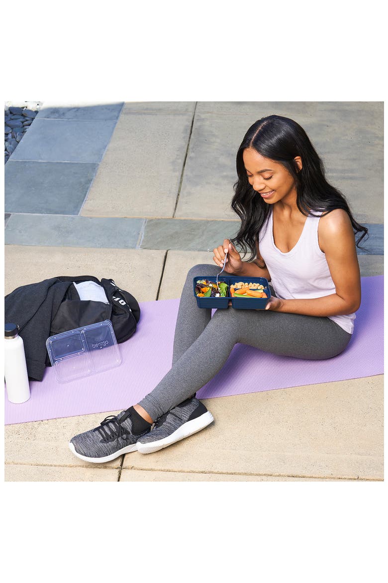 Prep 3-Compartment Meal Prep Containers - Navy Blue, Alternate, color, NAVY BLUE