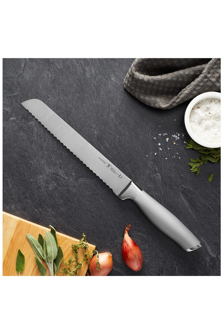 Modernist 8-Inch Serrated Bread Knife, Alternate, color, SILVER