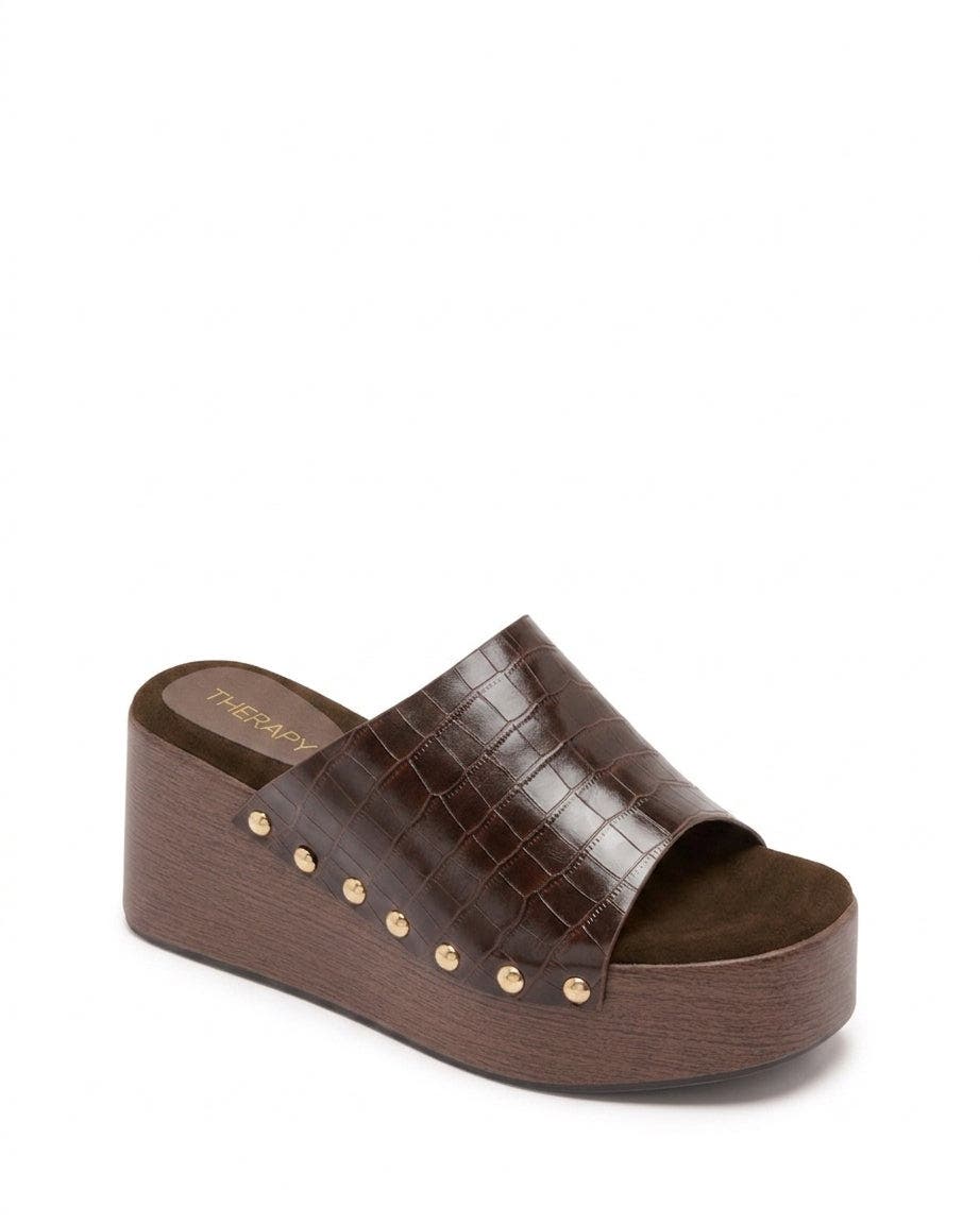Chocolate Croc Pu
