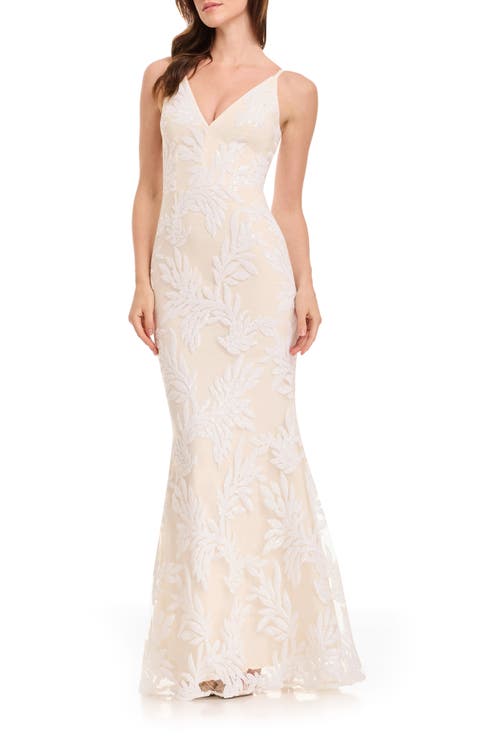 Sharon Embellished Lace Evening Gown