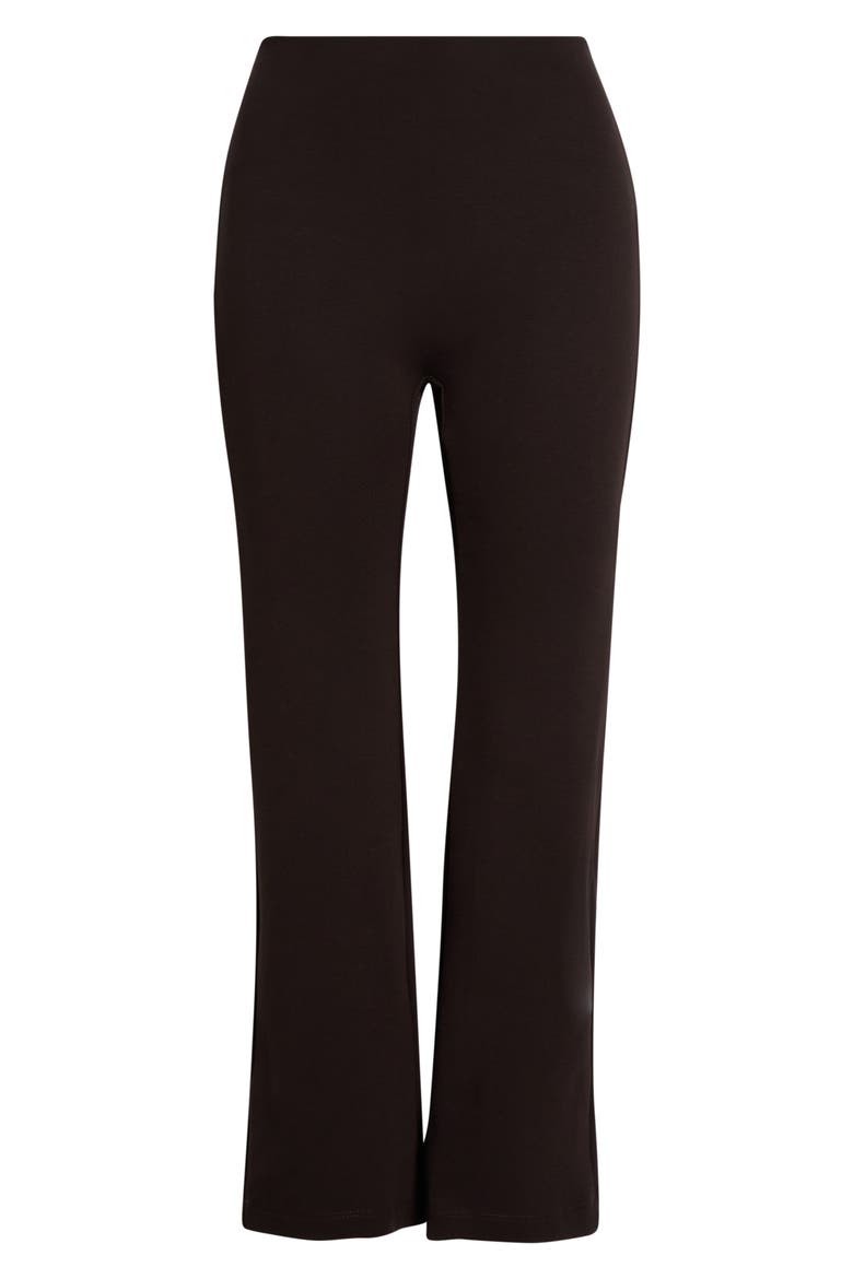 Rio High Waist Flare Leg Knit Pants, Main, color, CHOCOLATE