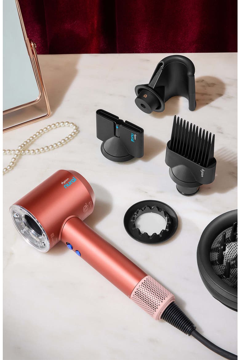 Special Edition Supersonic Nural Hair Dryer in Strawberry Bronze, Alternate, color, STRAWBERRY BRONZE & BLUSH PINK