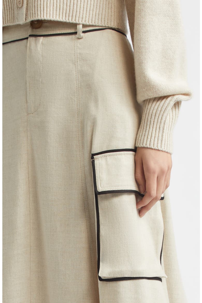 Shiloh High Waist Cargo Skirt, Alternate, color, DESERT/ JET