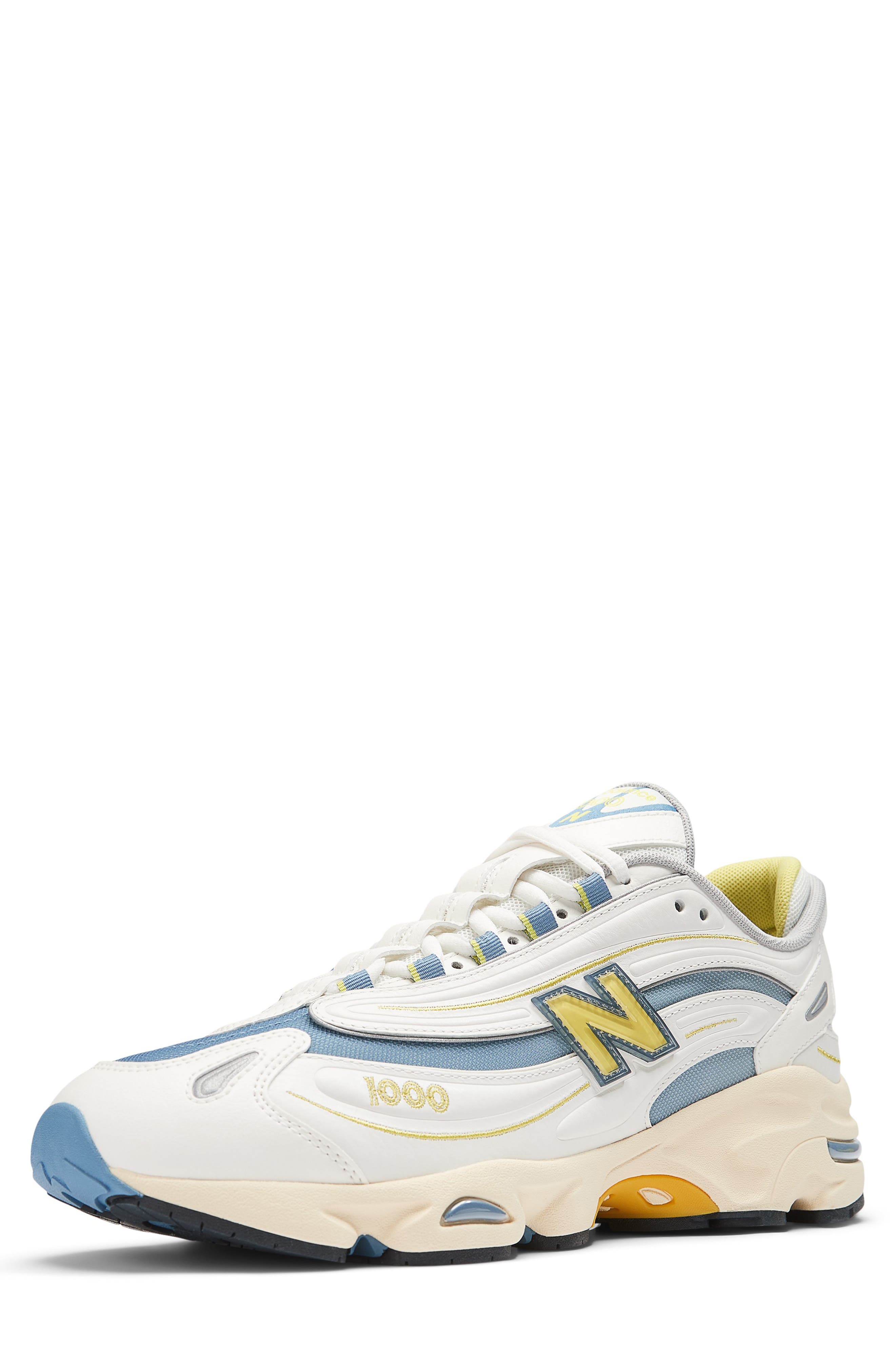 New Balance 1000 Sneaker, Alternate, color, Sea Salt/ Heron Blue