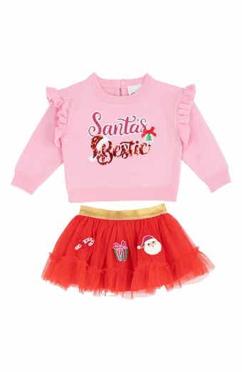 Kids' Santa Bestie Sweater & Tutu Set