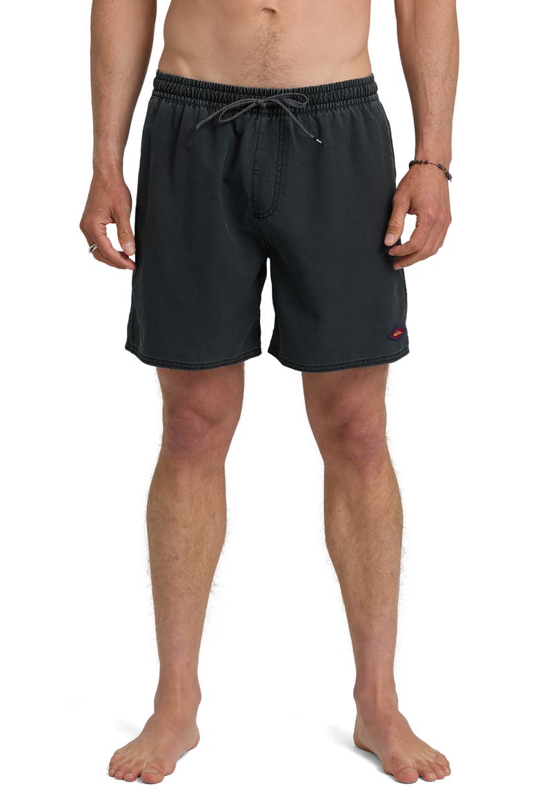 Saltwater Volley Swim Trunks, Main, color, ANTHRACITE