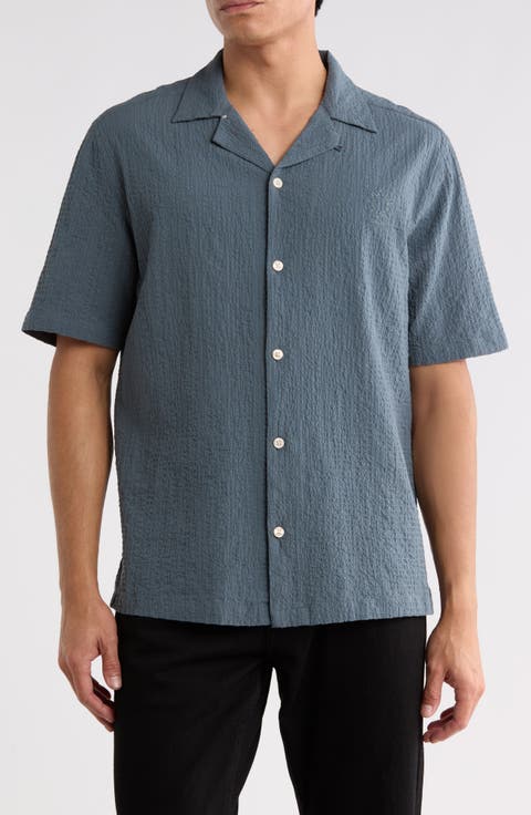 Brenne Stretch Organic Cotton Camp Shirt