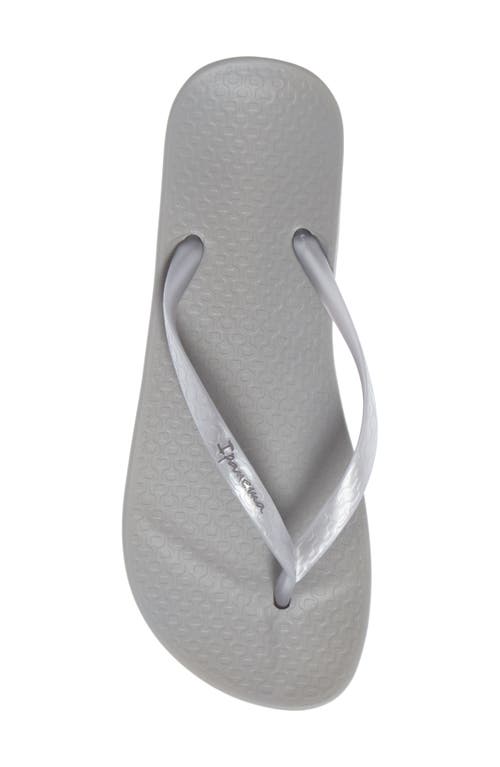 Ipanema 'ana' Flip Flop In Grey/silver