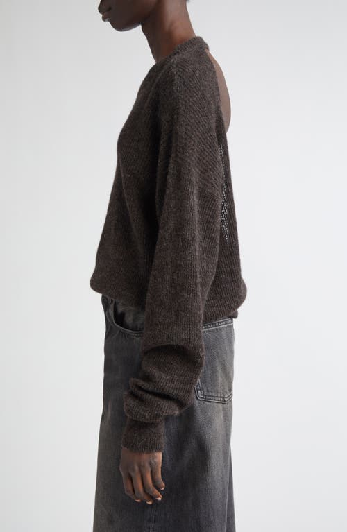 Haikure Marwa Cutout Alpaca Blend Rib Sweater In Gray