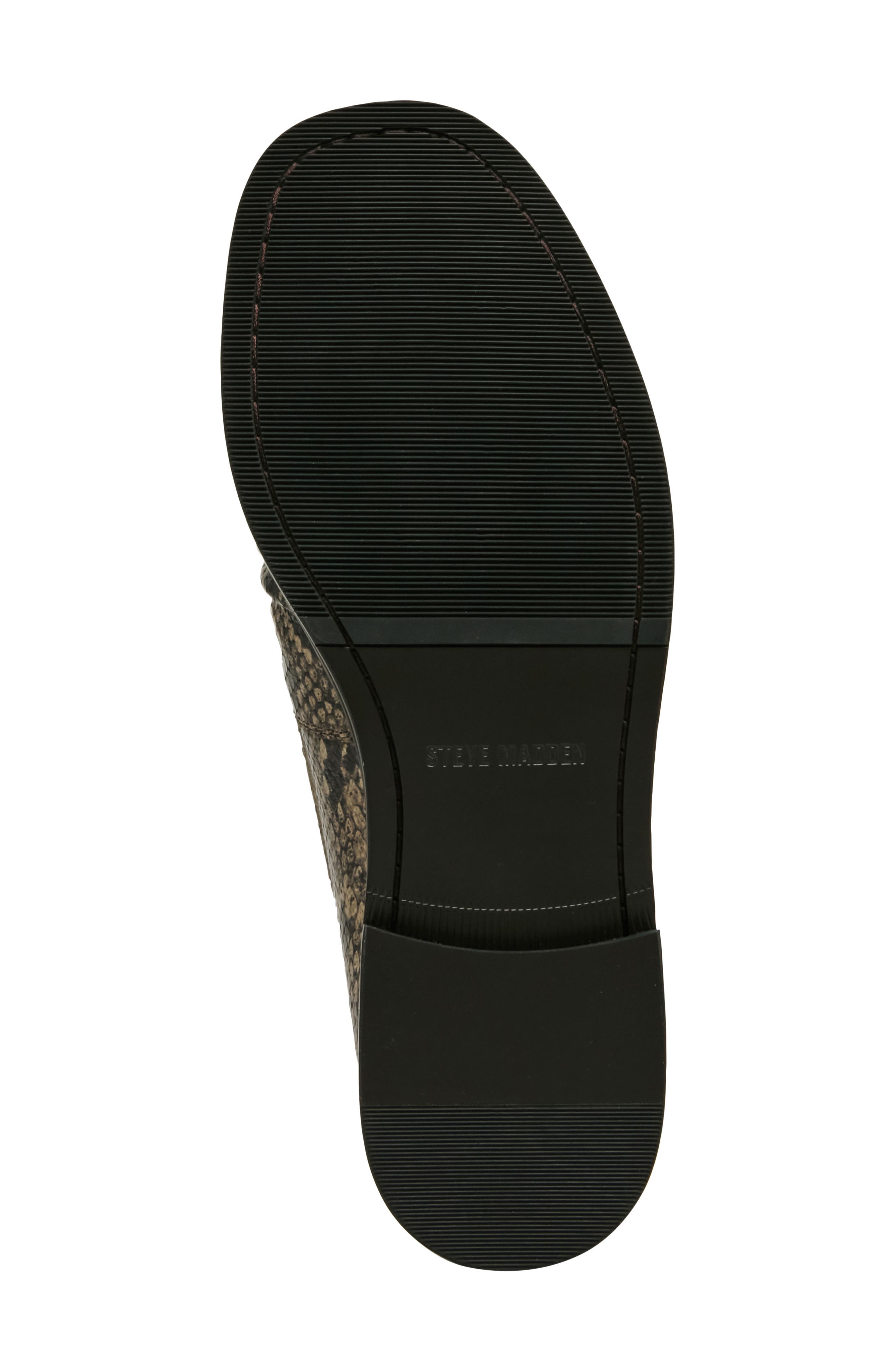 Chester Snake Embossed Leather Loafer, Alternate, color, GREY SNAKE