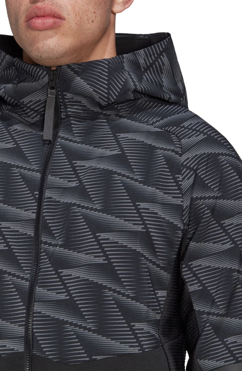 adidas Designed for Gameday Full Zip Hoodie, Alternate, color,