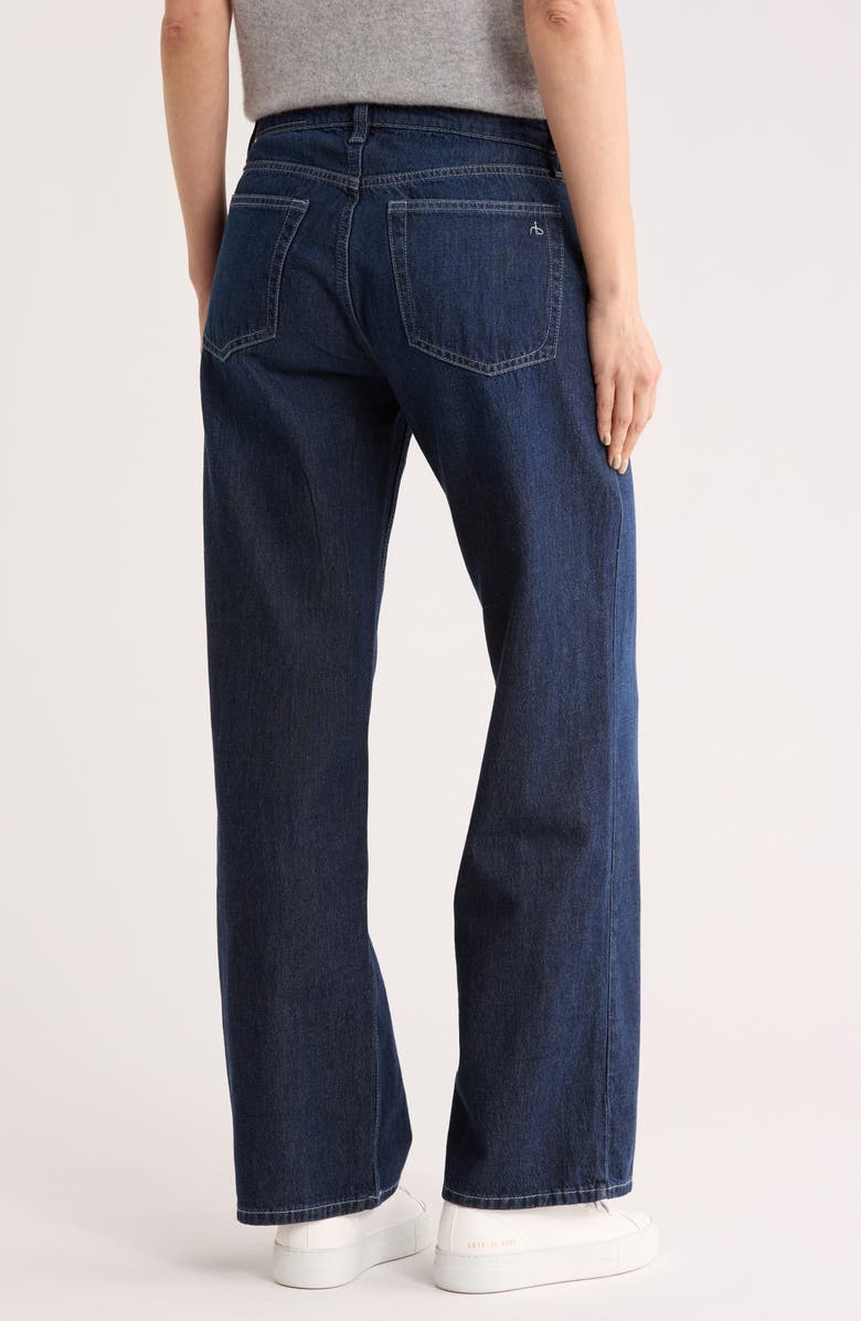 rag & bone Lori Low Rise Wide Leg Jeans, Alternate, color, Grswld