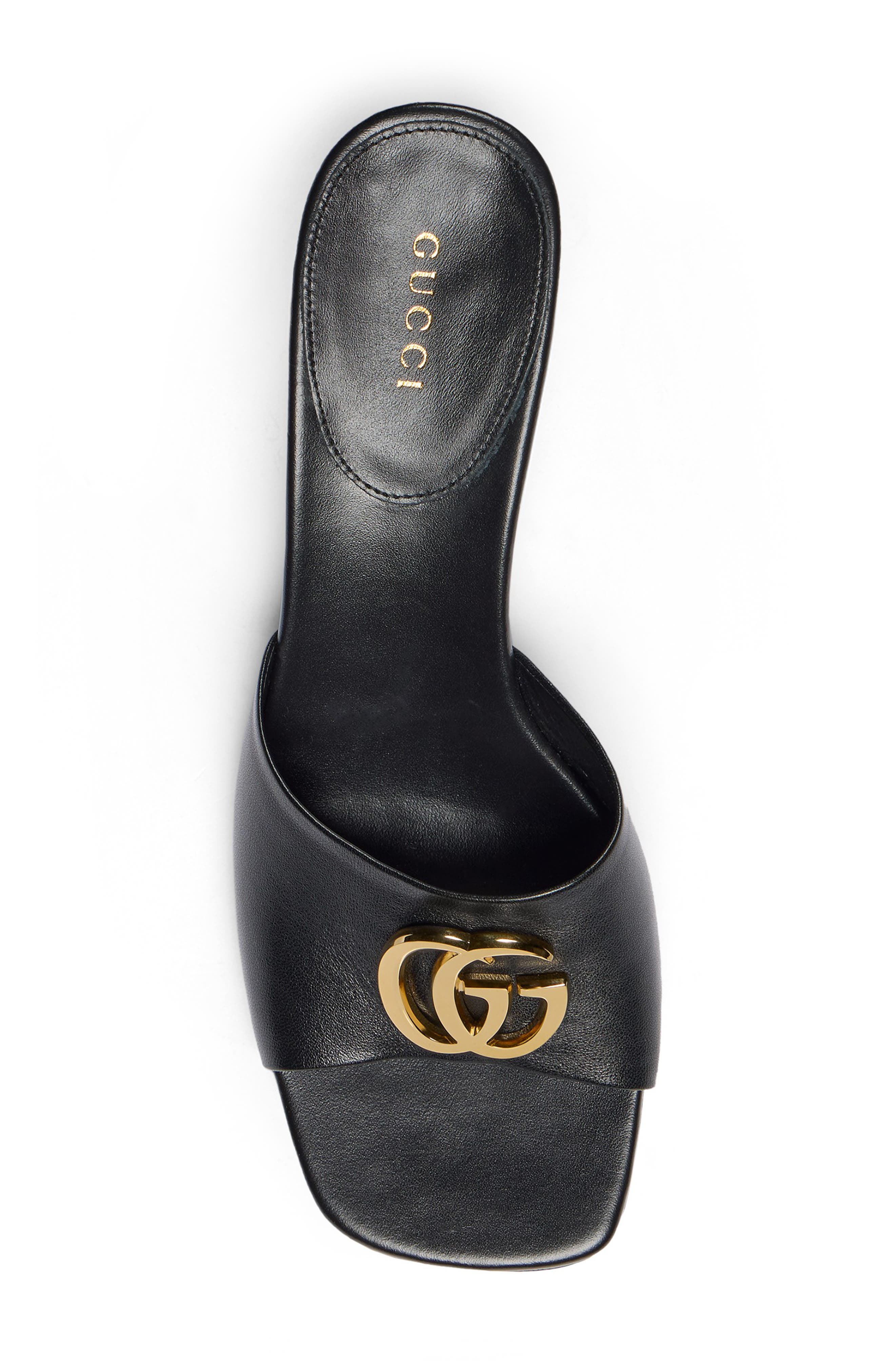 Gucci Interlocking-G Slide Sandal, Alternate, color, Nero