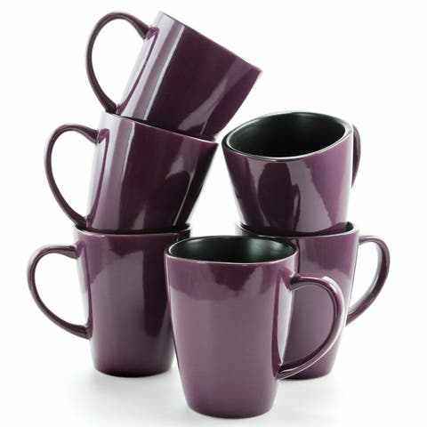 Mulberry 14 oz Stoneware Mugs , Set of 6