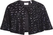 ST. JOHN Metallic Shimmer Tweed Bolero Jacket