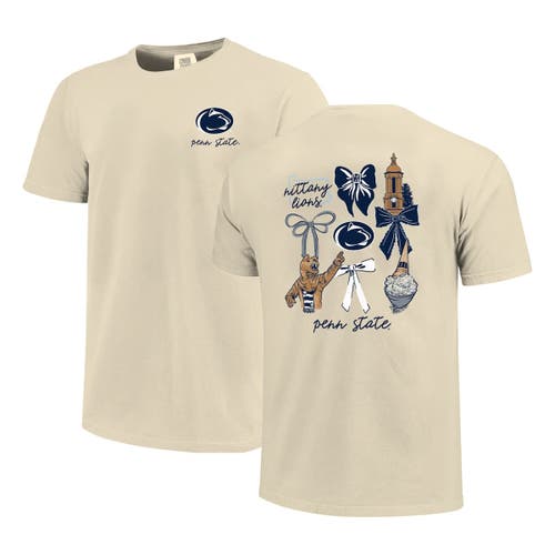 Comfort Colors Cream Penn State Nittany Lions Coquette T-shirt In Neutral