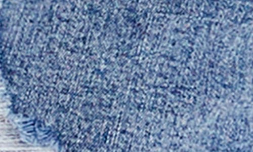 Hint Of Blu Cool Summer Raw Hem Long Denim Shorts In Blue Love