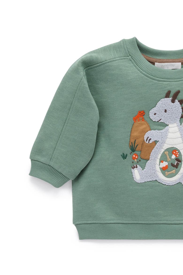 Hungry Dragon Sweater, Alternate, color, Glade