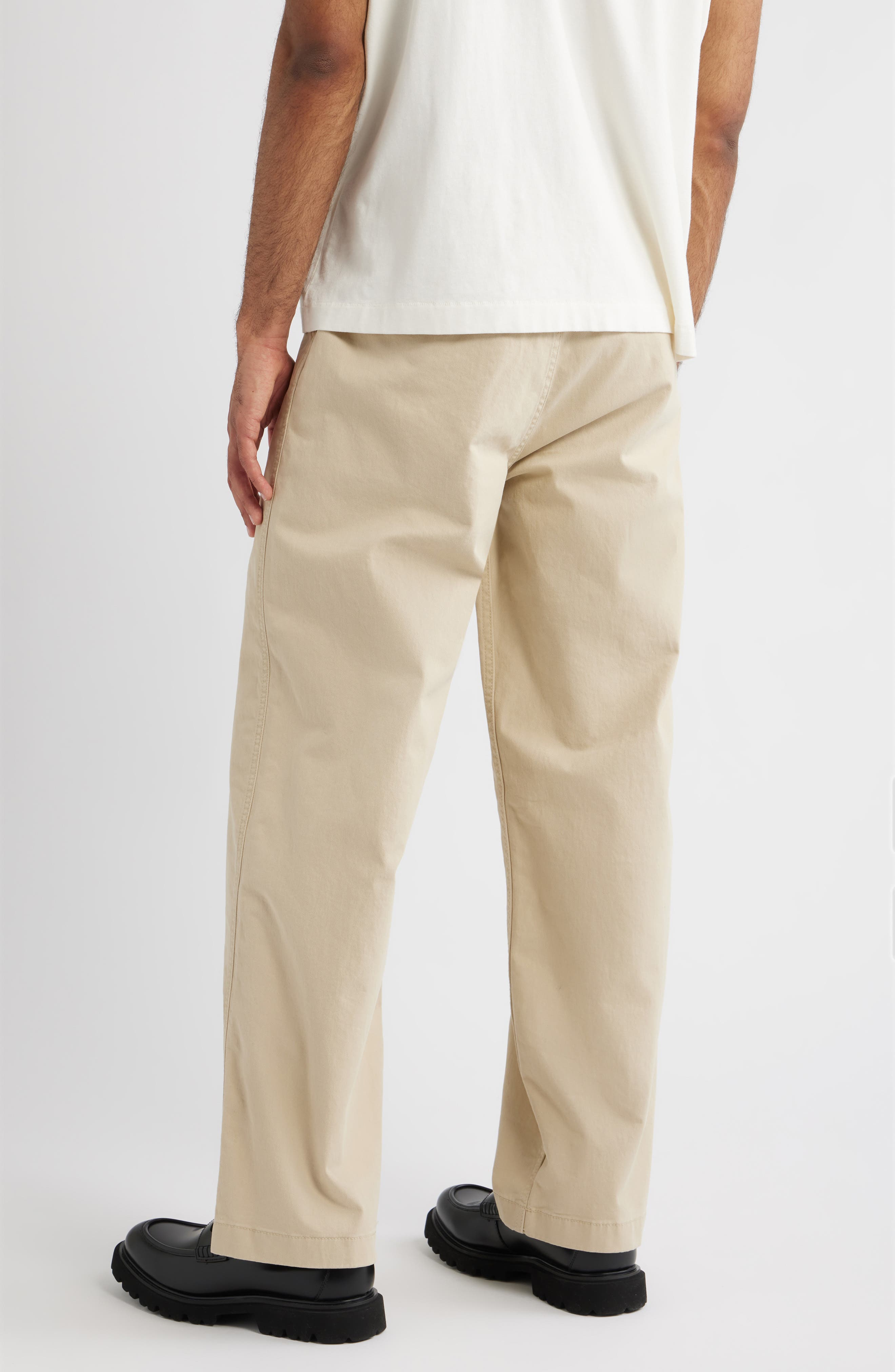 Straight Leg Cotton Stretch Twill Pants - image 4
