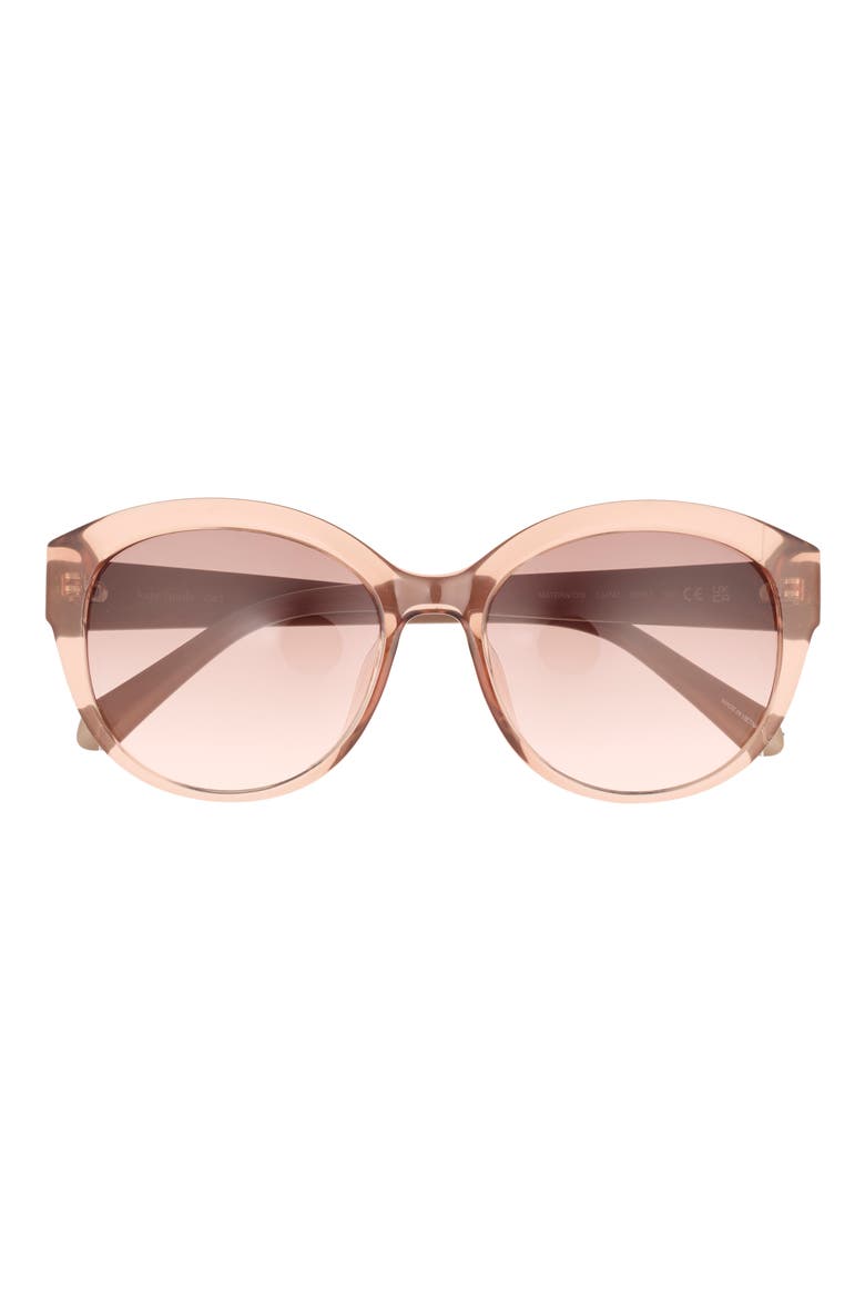 Matera 55mm Gradient Cat Eye Sunglasses, Main, color, BEIGE