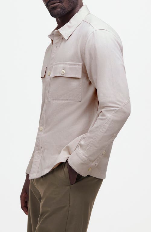 Madewell Garment Dyed Straight Hem Work Shirt In Neutral