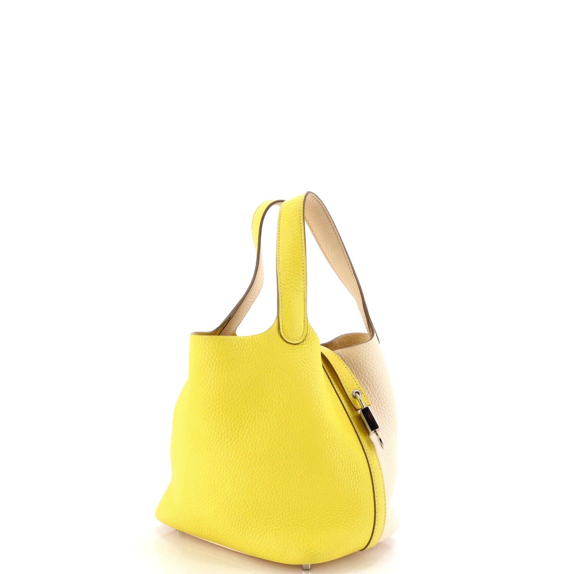 Pre-Owned Hermes Picotin Lock Bag Bicolor Clemence PM, Alternate, color, 