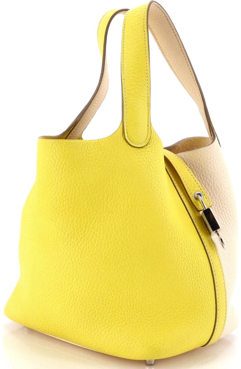 Pre-Owned Hermes Picotin Lock Bag Bicolor Clemence PM, Alternate, color,