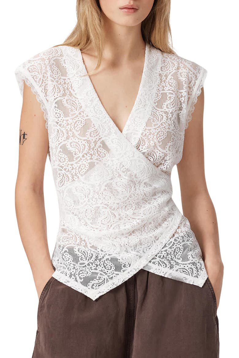 Vera Lace Top, Main, color, WHITE