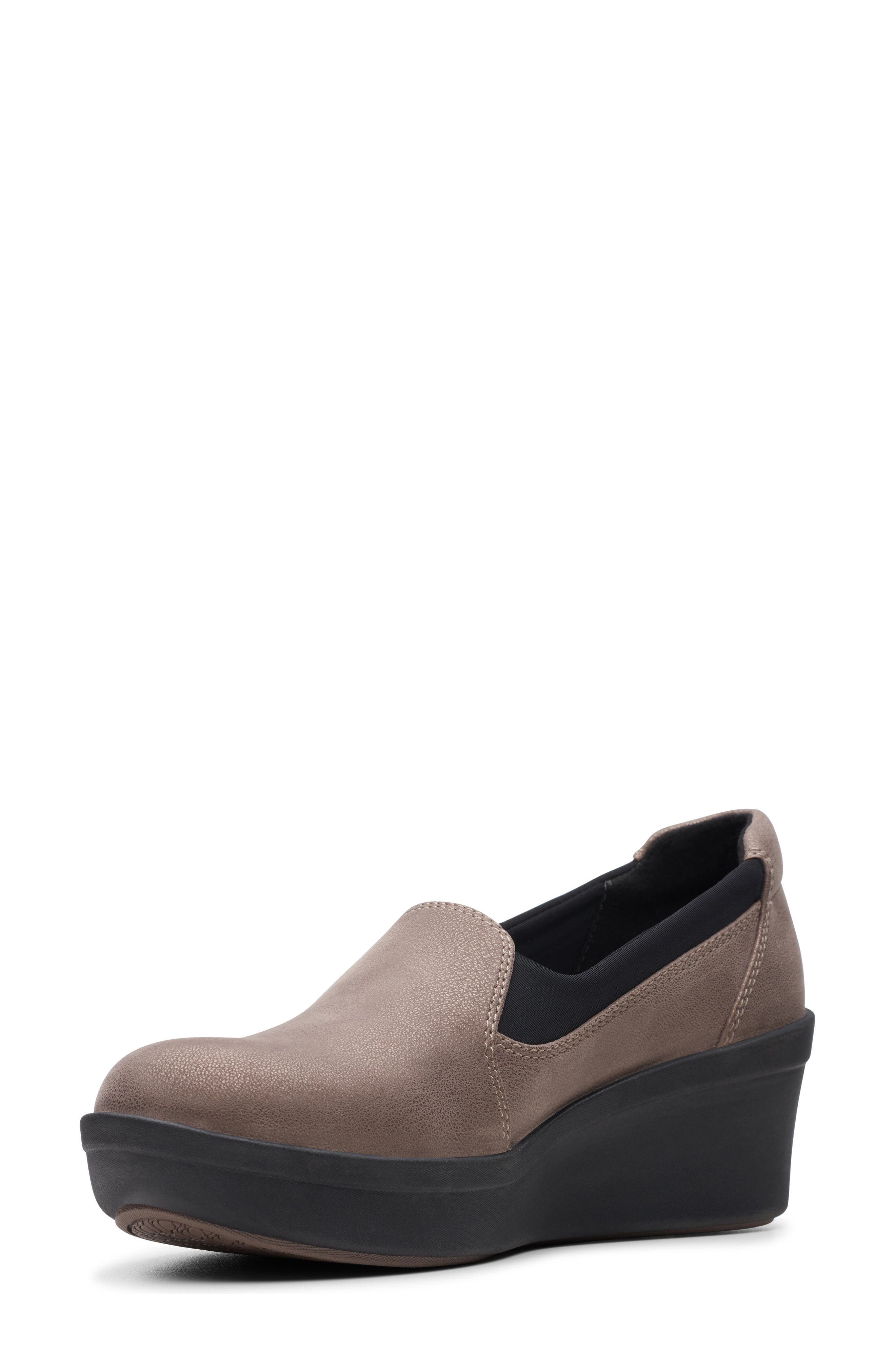 Clarks<sup>®</sup> Step Rose Moon Wedge Loafer, Alternate, color, 