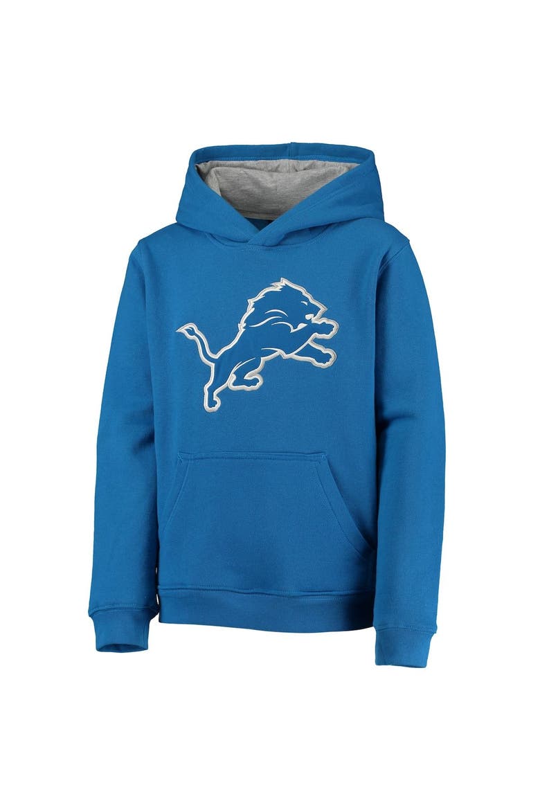 Youth Blue Detroit Lions Fan Gear Prime Pullover Hoodie, Alternate, color, Blue