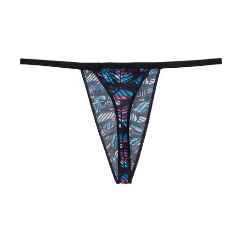 Hom Blackrock G-string In Black Print