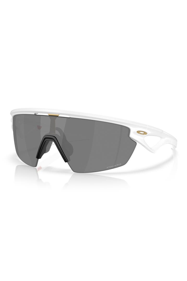 Prizm™ Road Sport 36mm Rectangular Sunglasses, Alternate, color, MATTE WHITE / PRIZM BLACK
